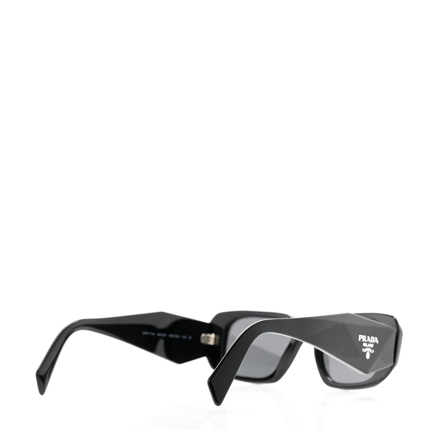 Prada Acetate Symbole Sunglasses SPR 17W Black 4 of 8
