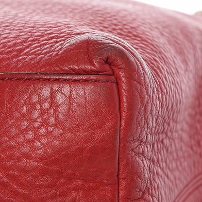 Gucci Pebbled Calfskin Medium Soho Chain Shoulder Bag Tabasco Red 16 of 17