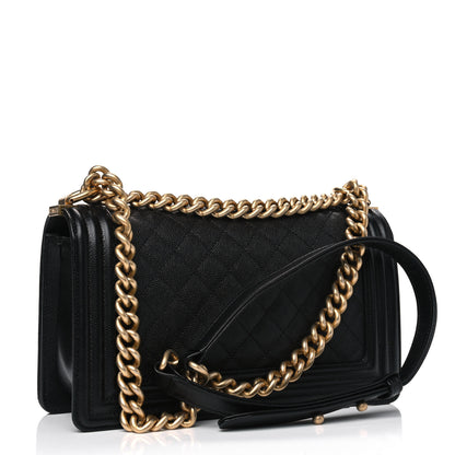 Chanel Caviar Quilted Medium Boy Flap Black 2 of 4
