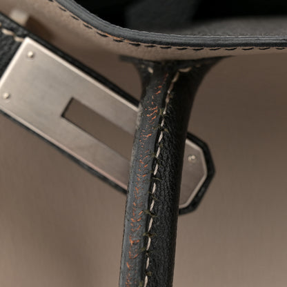 Hermes Chevre Mysore Horseshoe Birkin 30 Gris Tourterelle Black 11 of 15