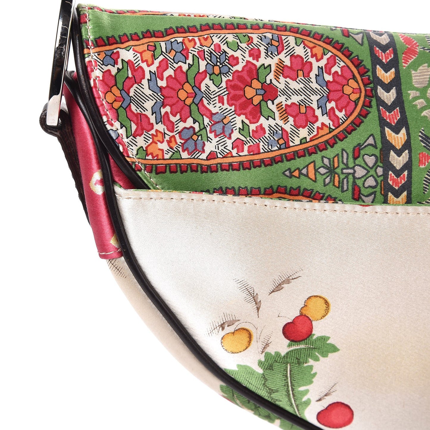 Silk Paisley Saddle Bag Multicolor