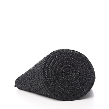 Saint Laurent Raffia Medium Panier Bag Black 4 of 9