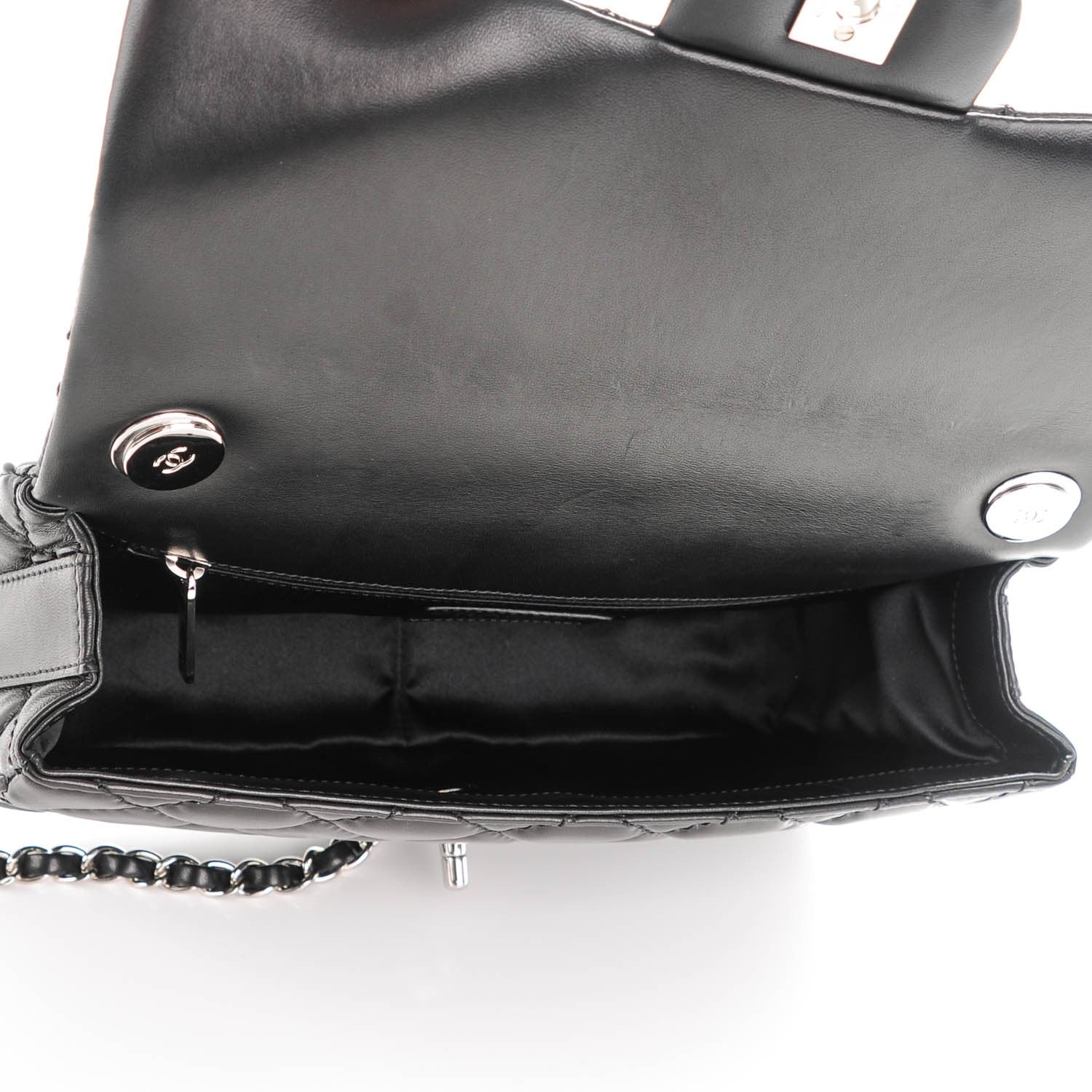 Chanel Lambskin Quilted Medium Easy Carry Flap Black 5 of 8