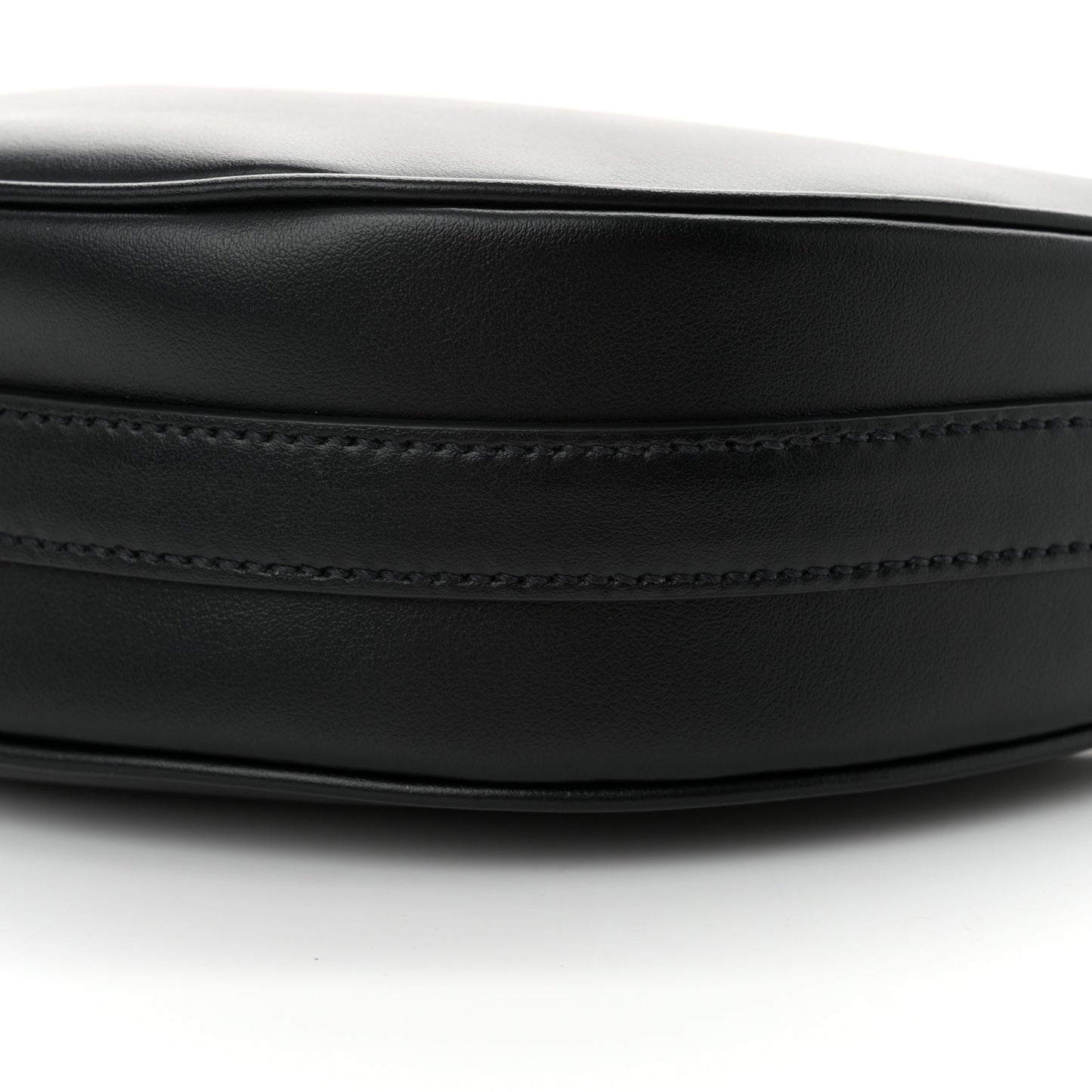 Soft Calfskin Arque Shoulder Bag Black