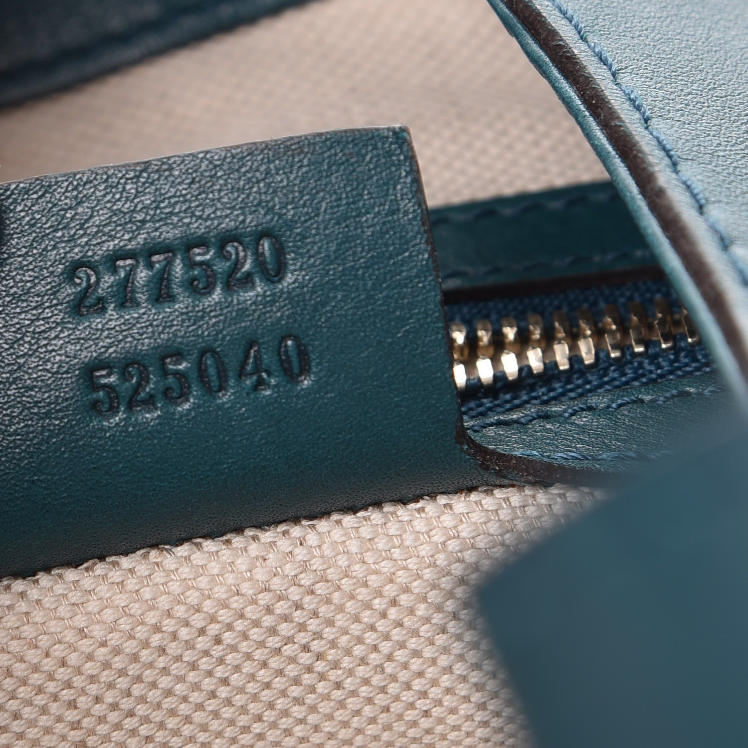 Gucci Calfskin Medium New Jackie Shoulder Bag Teal 7 of 9