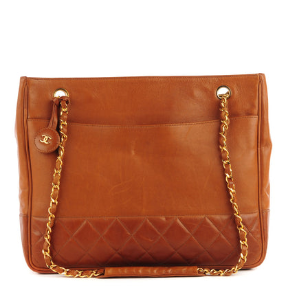 Chanel Lambskin Quilted Shoulder Bag Brown 1 of 8