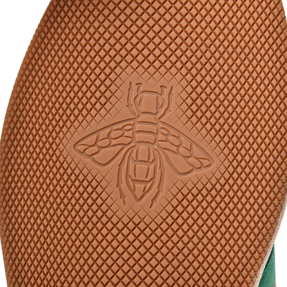 Gucci Nubuck Web Mens Screener High Top Sneakers 10 Dusty Milk White Vintage Green 7 of 11