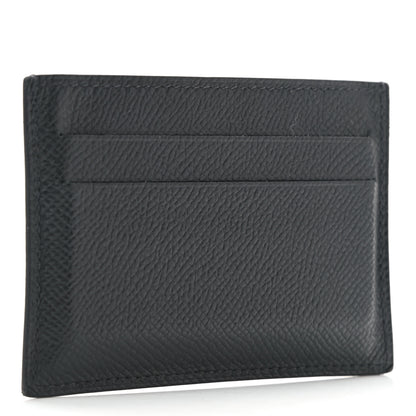Hermes Epsom Citizen Twill Card Case Black 3 of 8