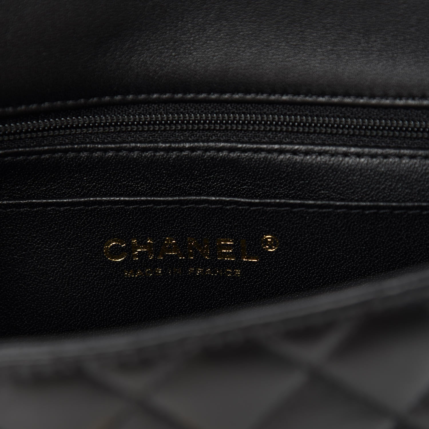 Chanel Lambskin Quilted Mini Top Handle Rectangular Flap Black 8 of 11