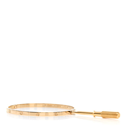 Cartier 18K Yellow Gold Small LOVE Bracelet 19 3 of 4