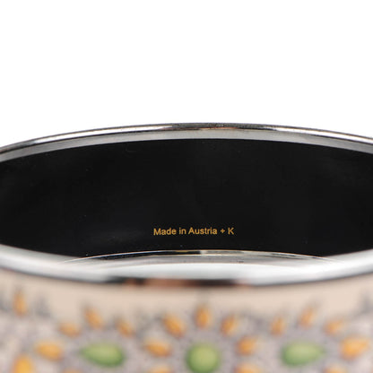 Hermes Enamel Printed Wide Parures Des Maharajas Bracelet 70 5 of 7