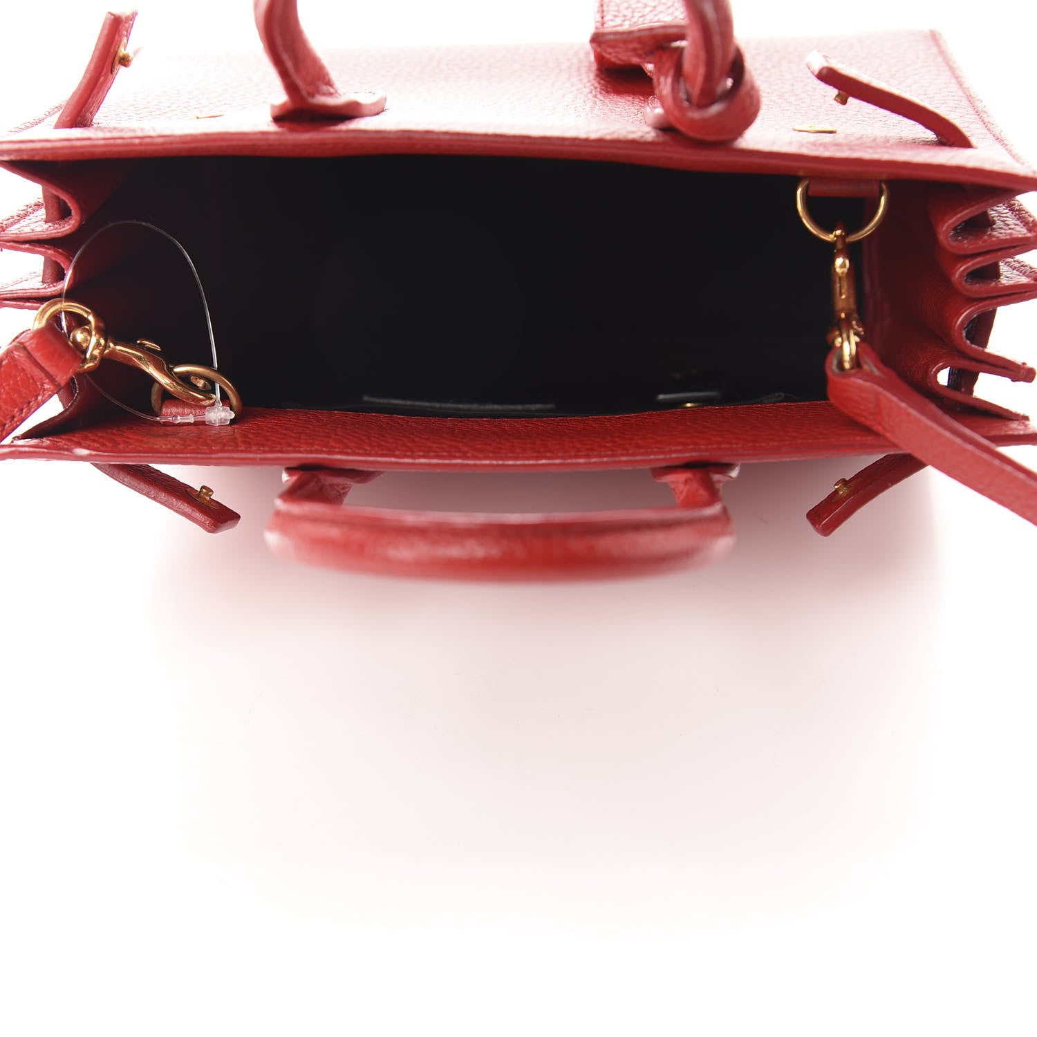 Saint Laurent Grained Calfskin Nano Sac De Jour Lipstick Red 5 of 11