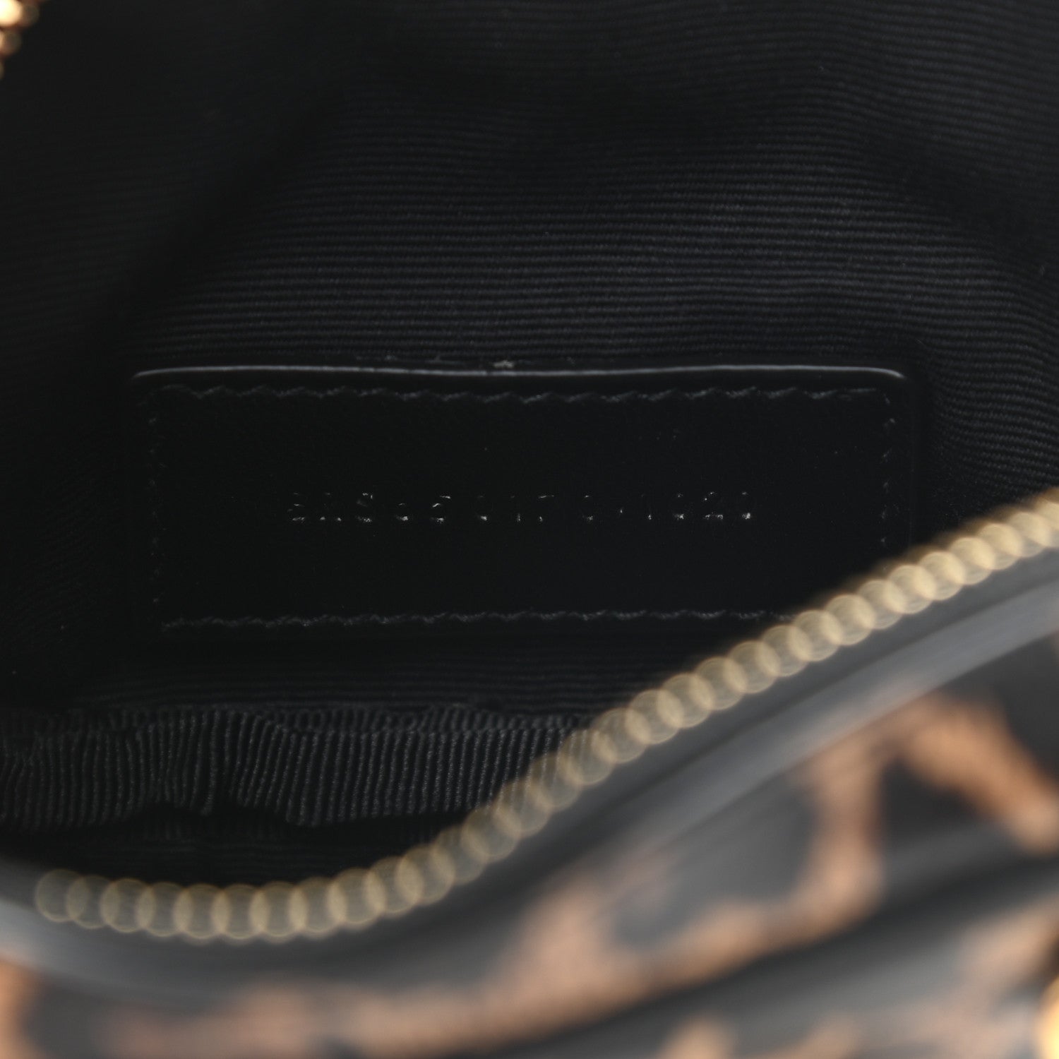 Saint Laurent Calfskin Heart Leopard Print Monogram Baby Lou Camera Bag Toffee 7 of 9