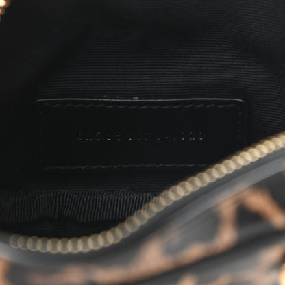 Saint Laurent Calfskin Heart Leopard Print Monogram Baby Lou Camera Bag Toffee 7 of 9