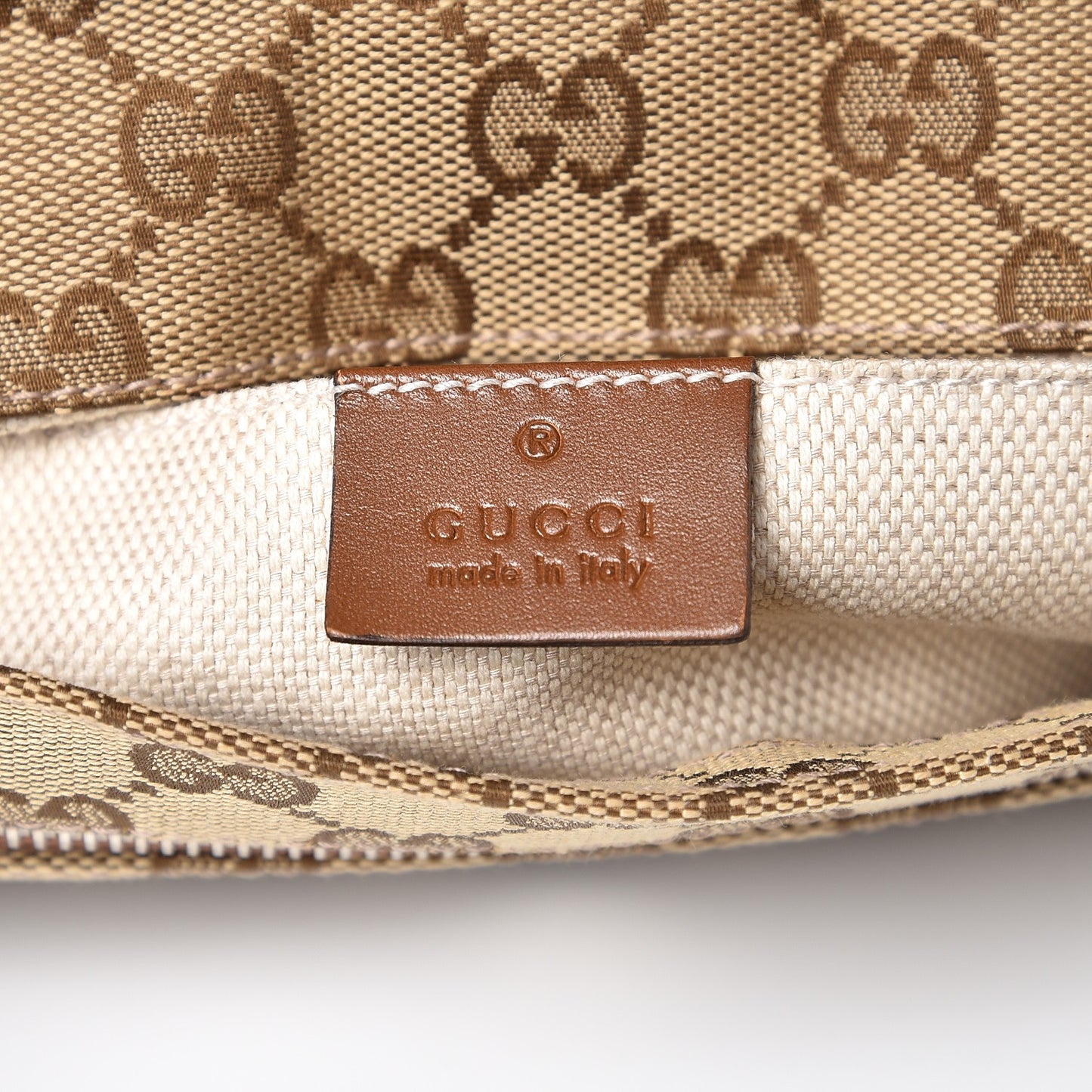 Monogram Belt Bag Brown