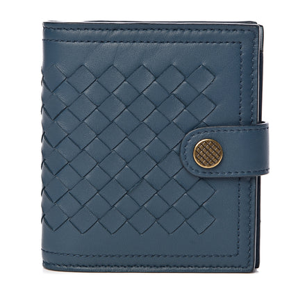 Bottega Veneta BOTTEGA VENETA Nappa Intrecciato French Wallet Petrol Bleu 1 of 9