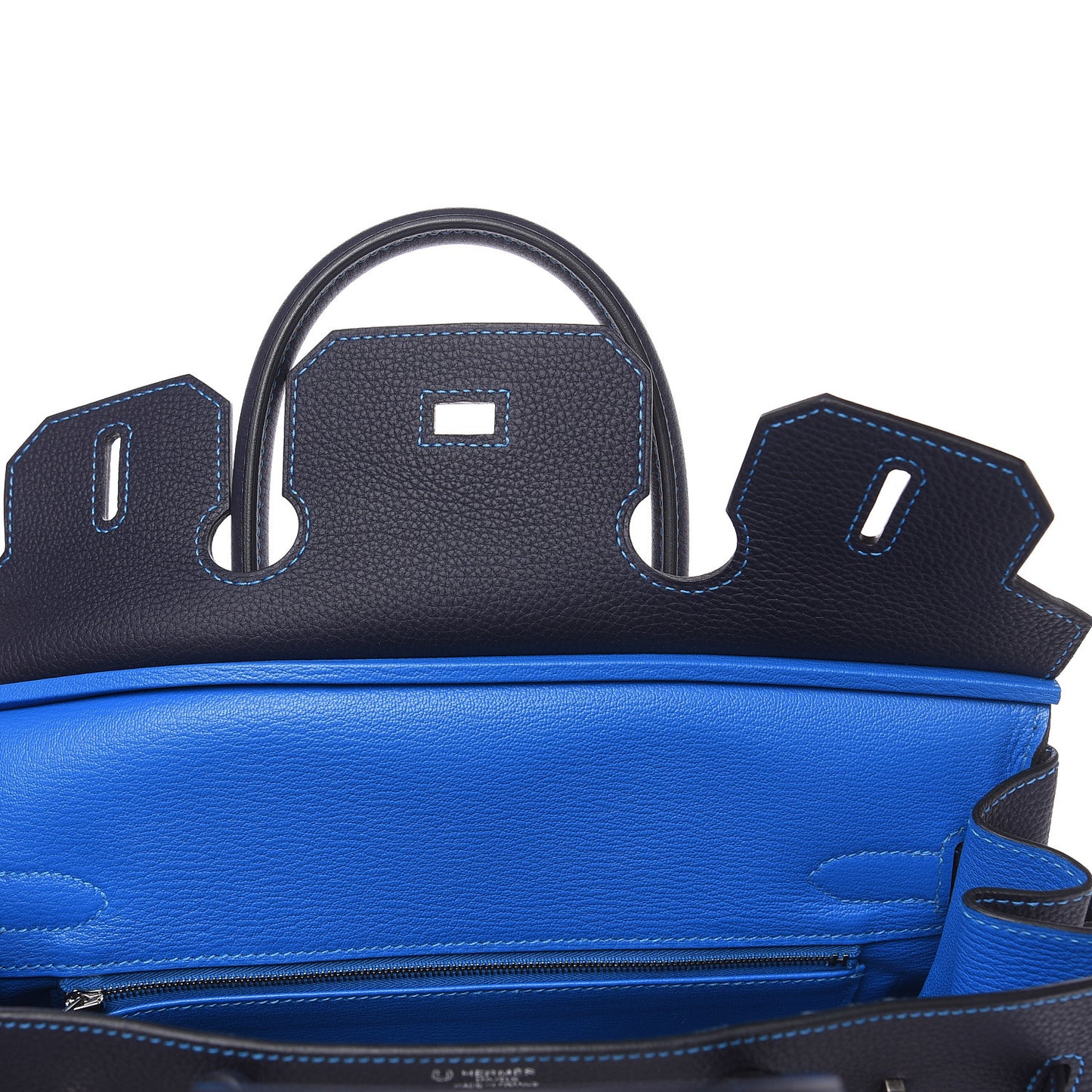 Togo Horseshoe Birkin 30 Bleu Nuit Bleu Hydra
