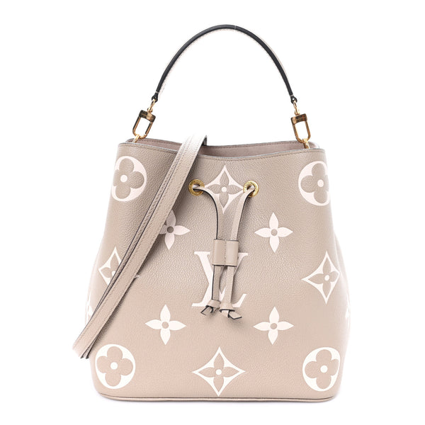 Louis Vuitton Empreinte Monogram Giant Neonoe MM Tourterelle Creme
