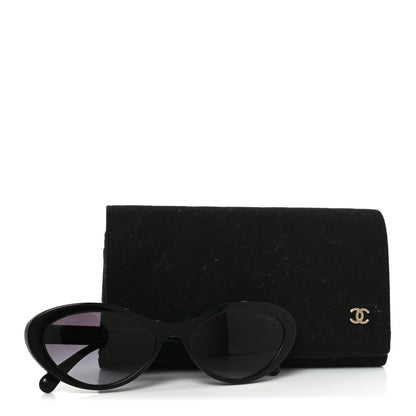Chanel Acetate Oval Sunglasses 5416 Black Green 7 of 7