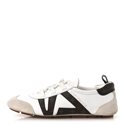 Louis Vuitton Monogram Calfskin Womens LV Sneakerina 37 White 1 of 12