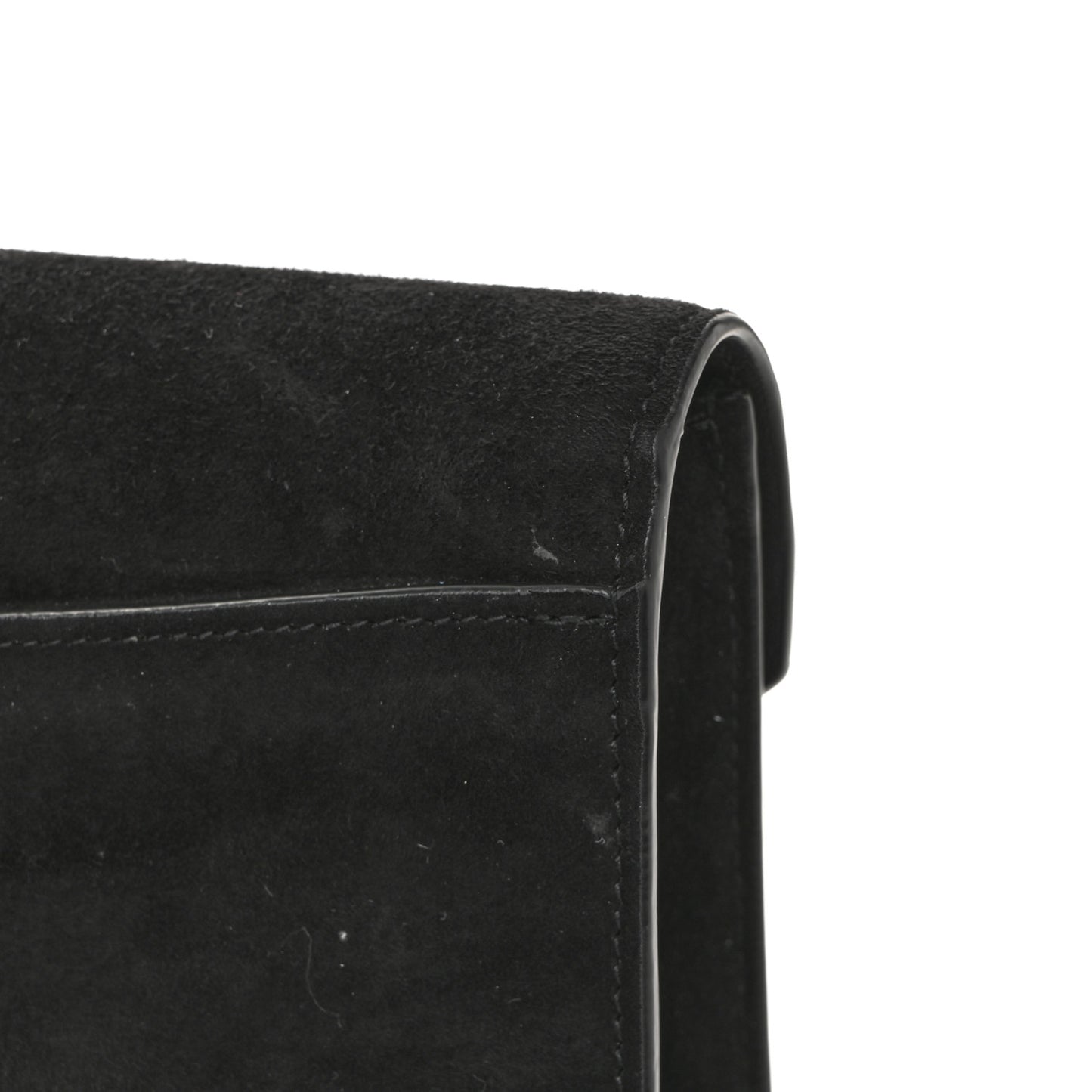 Suede Calfskin Monogram Le Sept Chain Bag Black