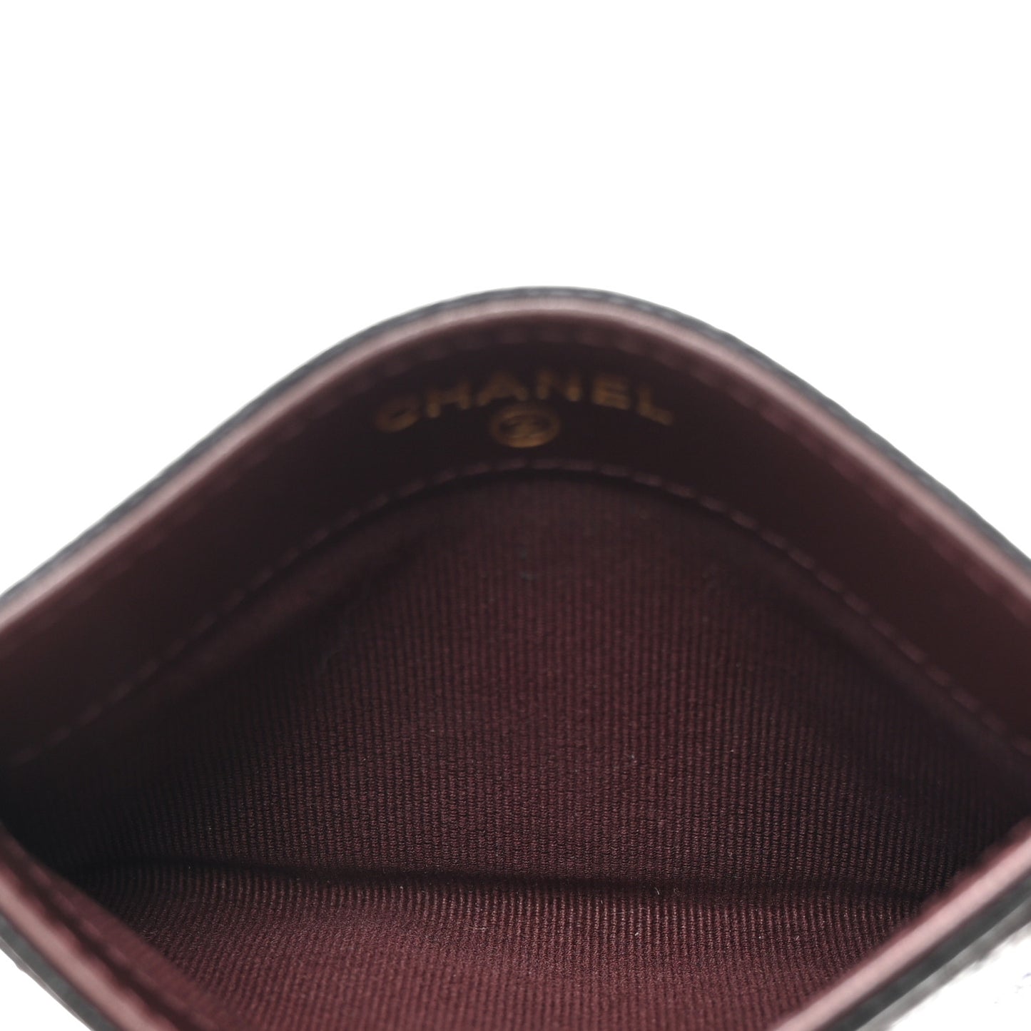 Caviar Quilted Card Holder Black