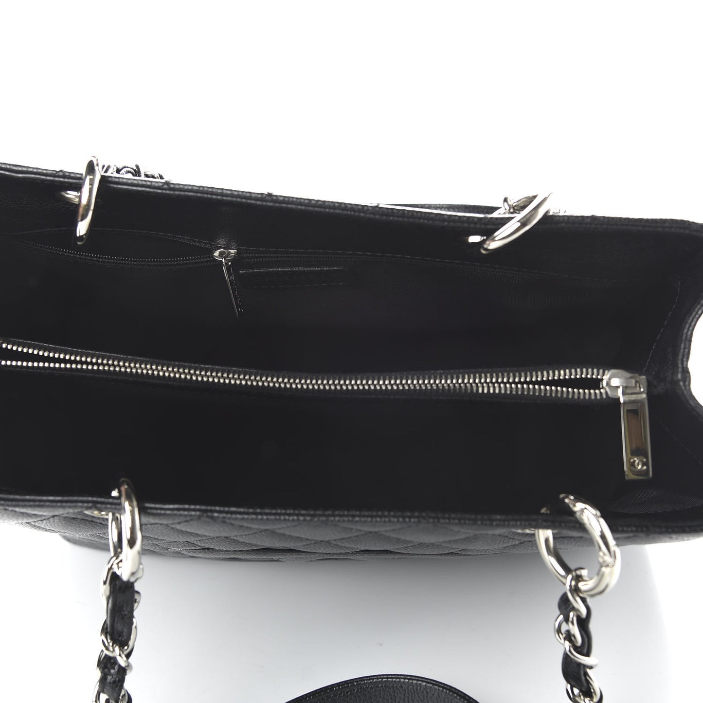 Caviar Quilted Grand Shopping Tote GST Black
