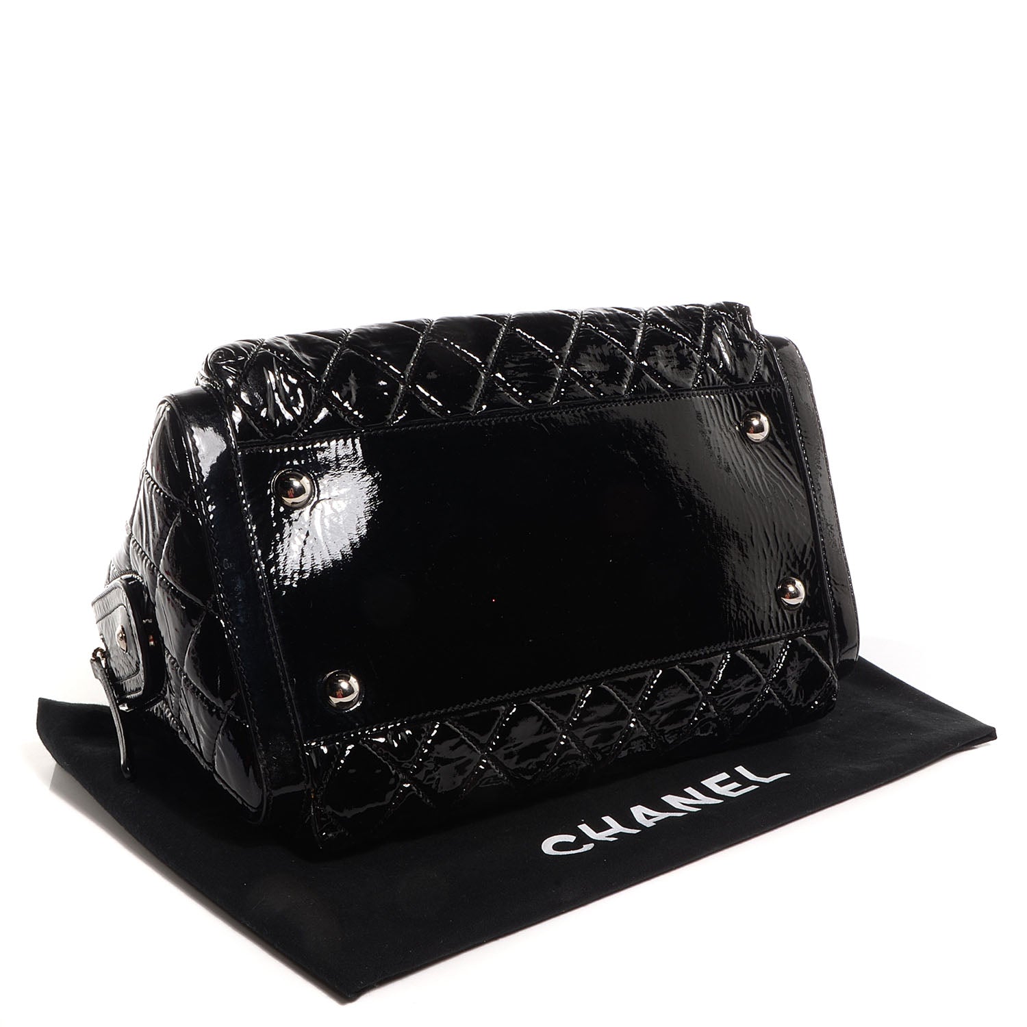 Chanel Patent Day Glo Flap Bag Black 3 of 7