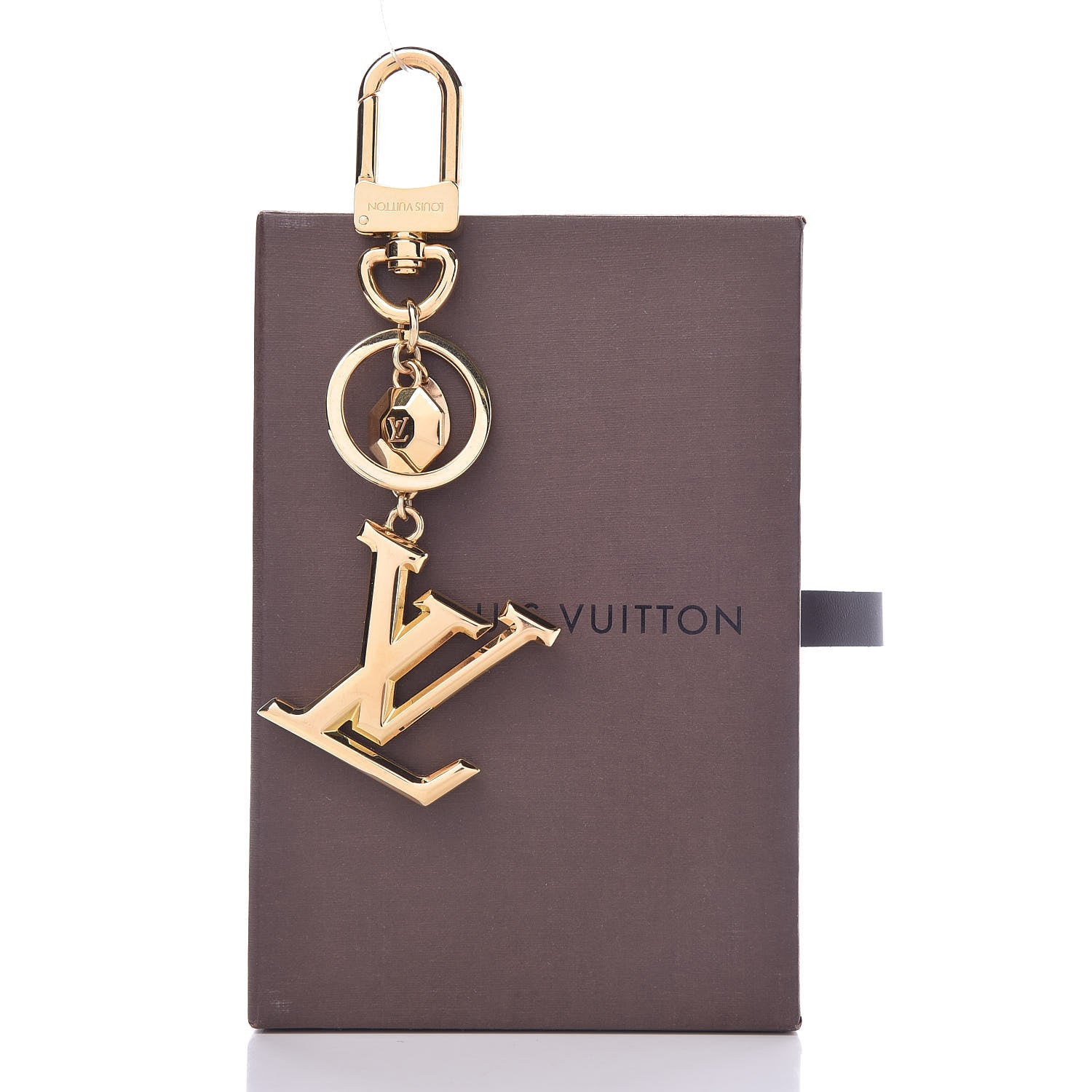 Louis Vuitton LV Facettes Bag Charm Key Holder Gold 3 of 3