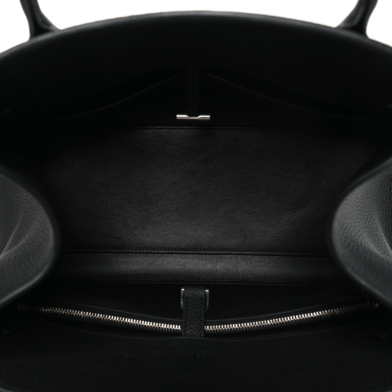 The Row Matte Grained Calfskin Margaux Shoulder 12 Black 5 of 9