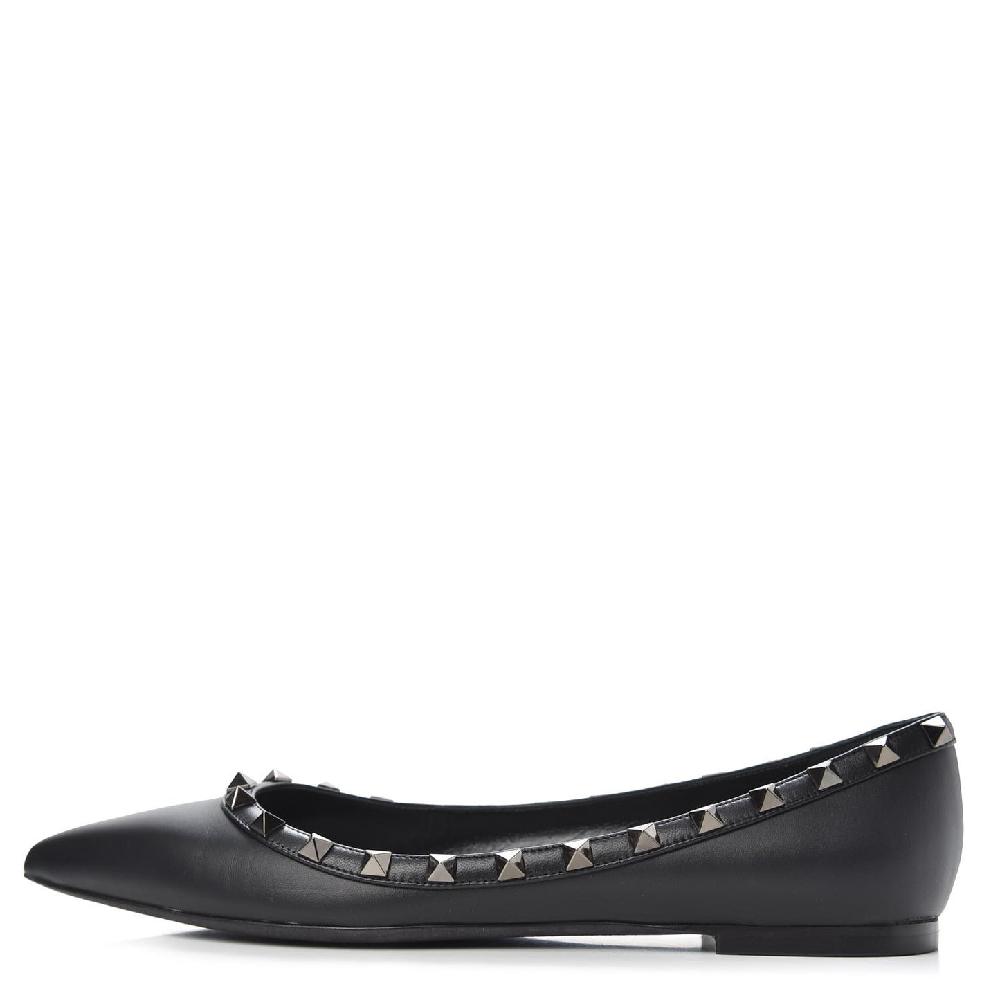 Nappa Rockstud Ballerina Flats 39 Black