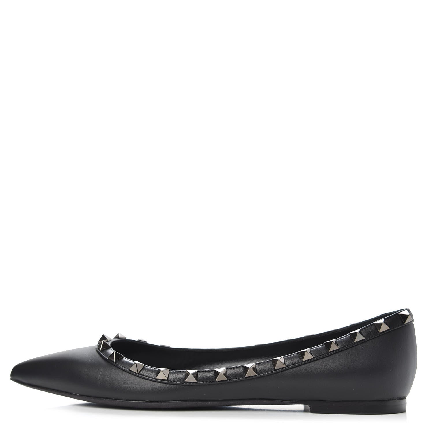 Valentino Garavani Nappa Rockstud Ballerina Flats 39 Black 1 of 9