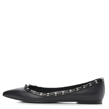 Valentino Garavani Nappa Rockstud Ballerina Flats 39 Black 1 of 9