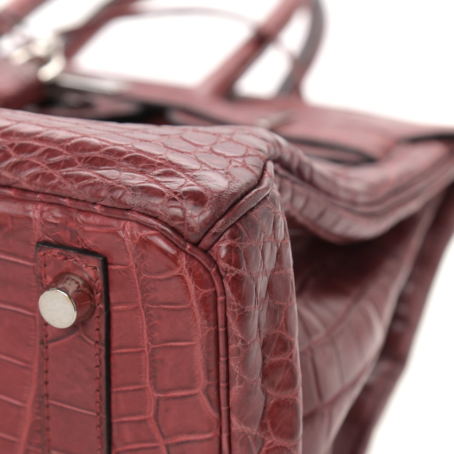 Matte Niloticus Crocodile Birkin 30 Rouge H