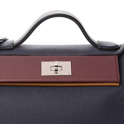 Hermes Togo Swift 24/24 29 Bleu Nuit Bleu Indigo Bordeaux Kraft 9 of 9