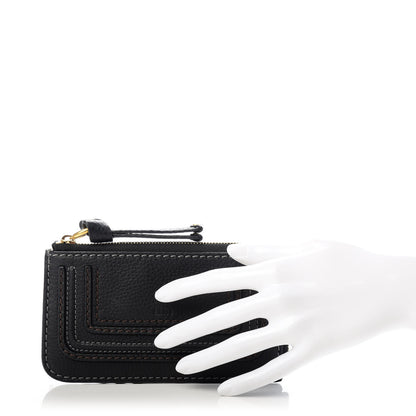 Chloe Grained Calfskin Medium Marcie Zip Card Holder Black 2 of 8