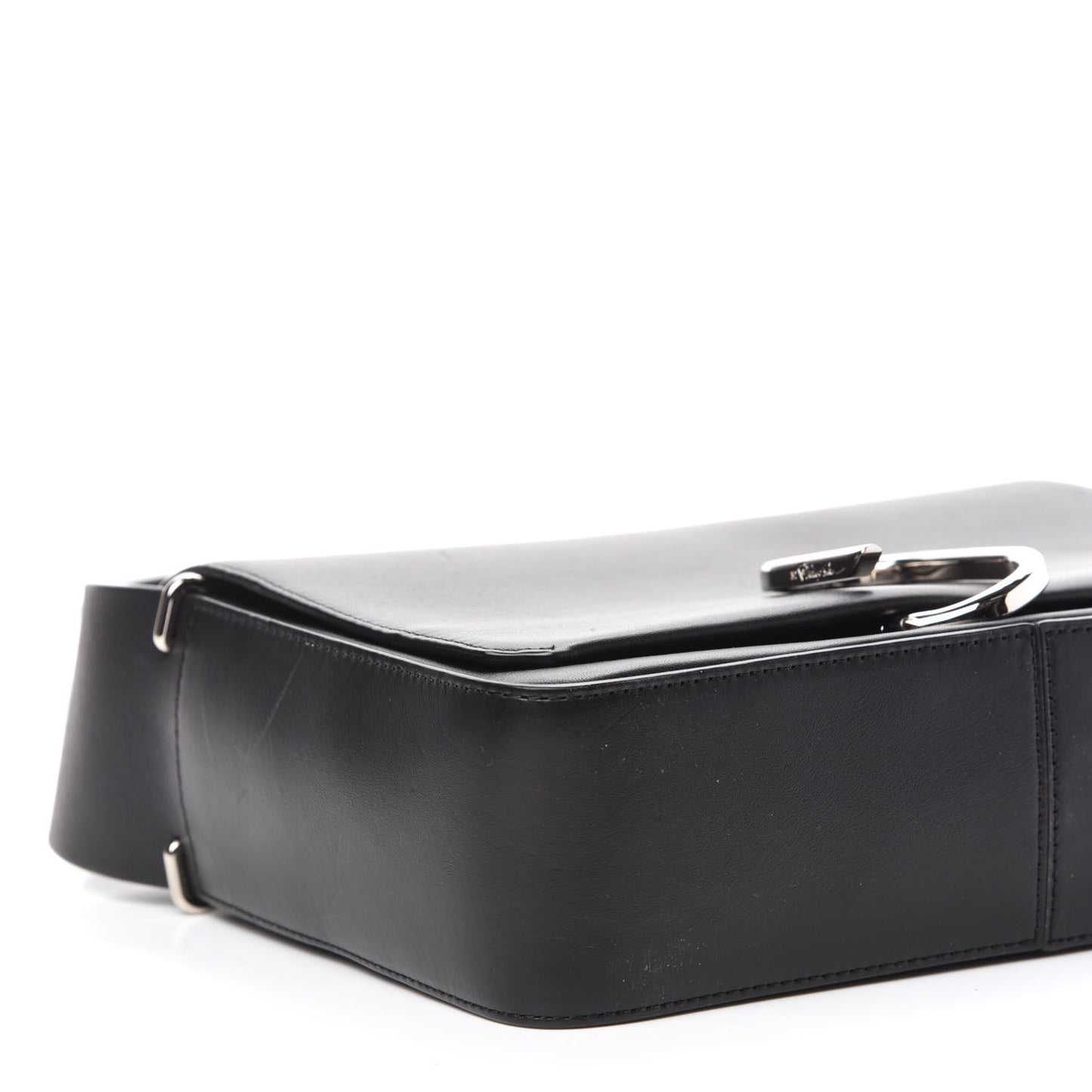 Calfskin Alix Flap Shoulder Bag Black