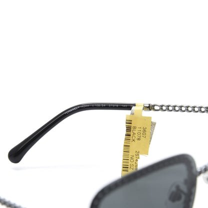 Chanel Chain Square Sunglasses 4244 Black 6 of 8
