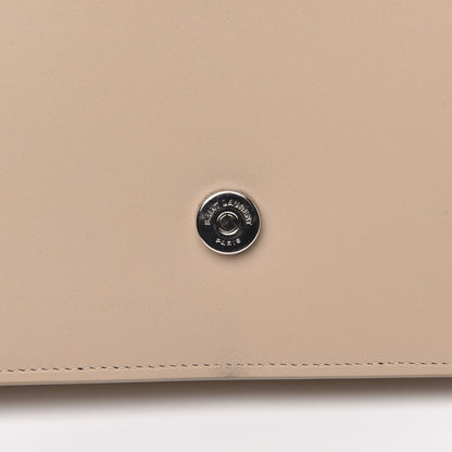 Saint Laurent Smooth Calfskin Classic Monogram Kate Tassel Chain Wallet Nude Powder 12 of 12