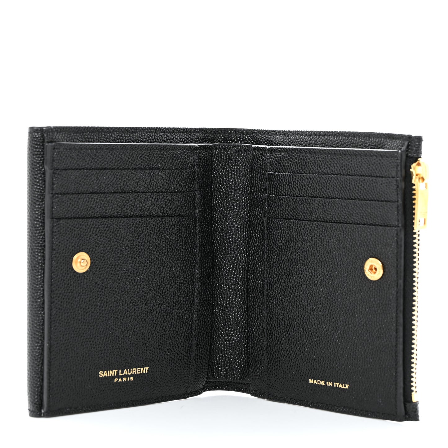 Grain De Poudre Monogram Bi-Fold Wallet Black