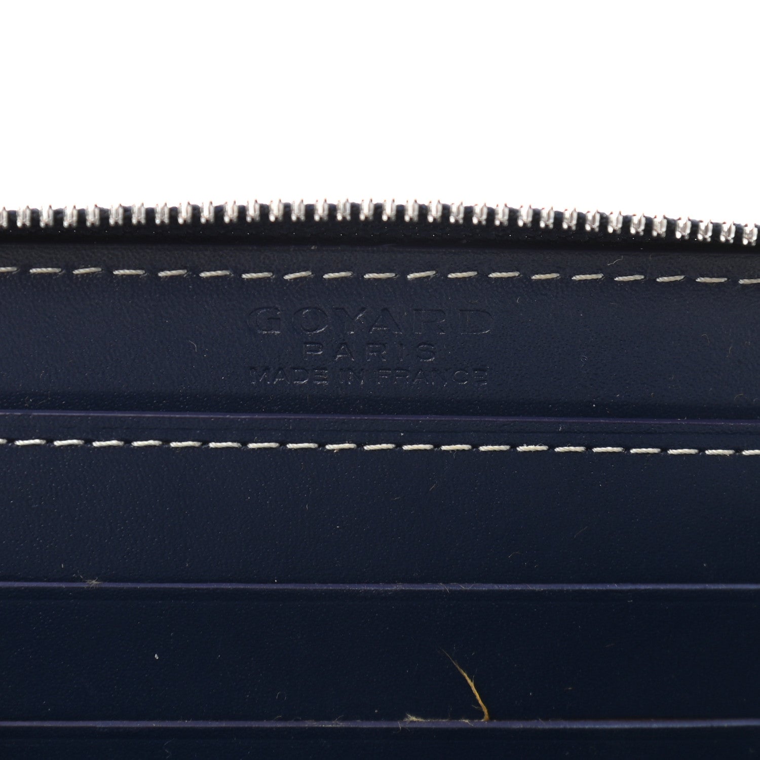 Goyard Goyardine Matignon PM Wallet Navy 6 of 7