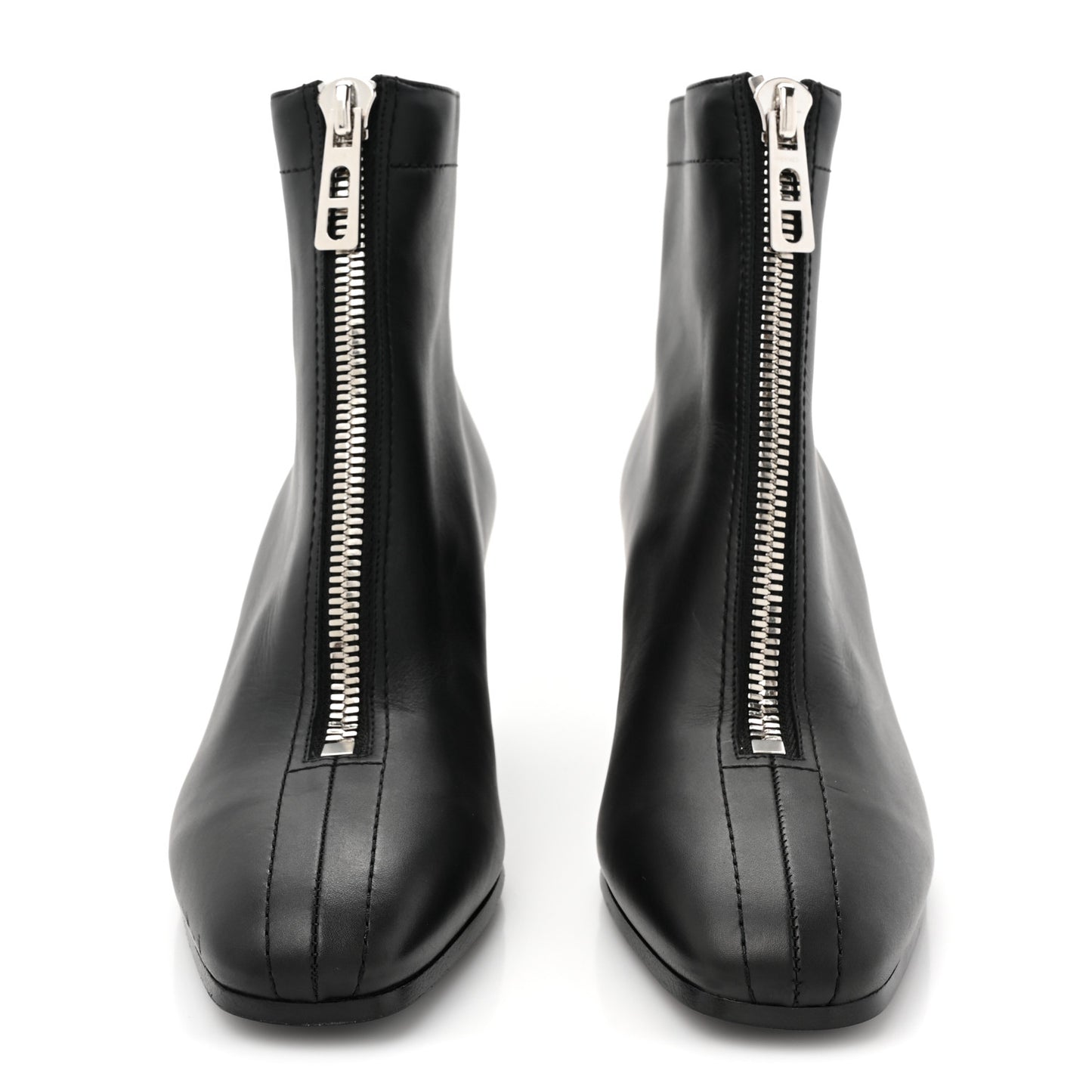 Calfskin Becky Ankle Boots 37.5 Black