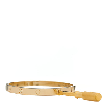 Cartier 18K Yellow Gold Medium LOVE Bracelet 17 7 of 8