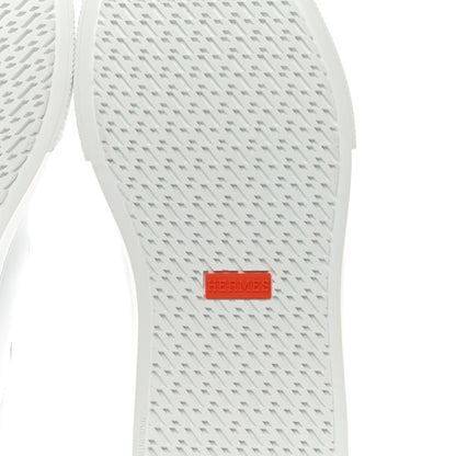 Hermes Calfskin Day Sneakers 37.5 White 6 of 7