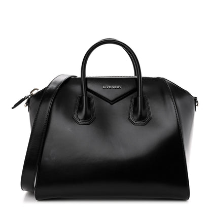 Givenchy Shiny Lord Calfskin Medium Antigona Black 1 of 9