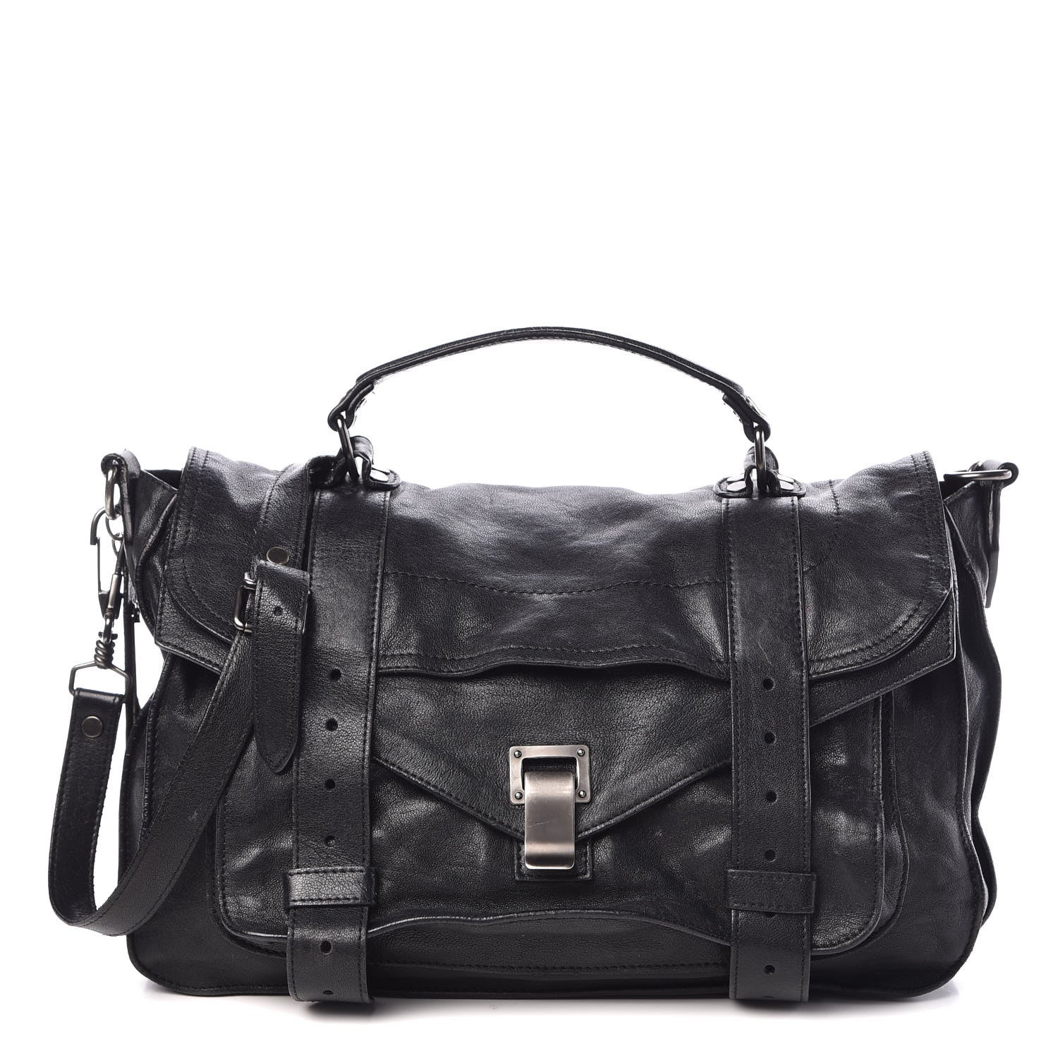 Proenza Schouler Lambskin Medium PS1 Satchel Black 1 of 18