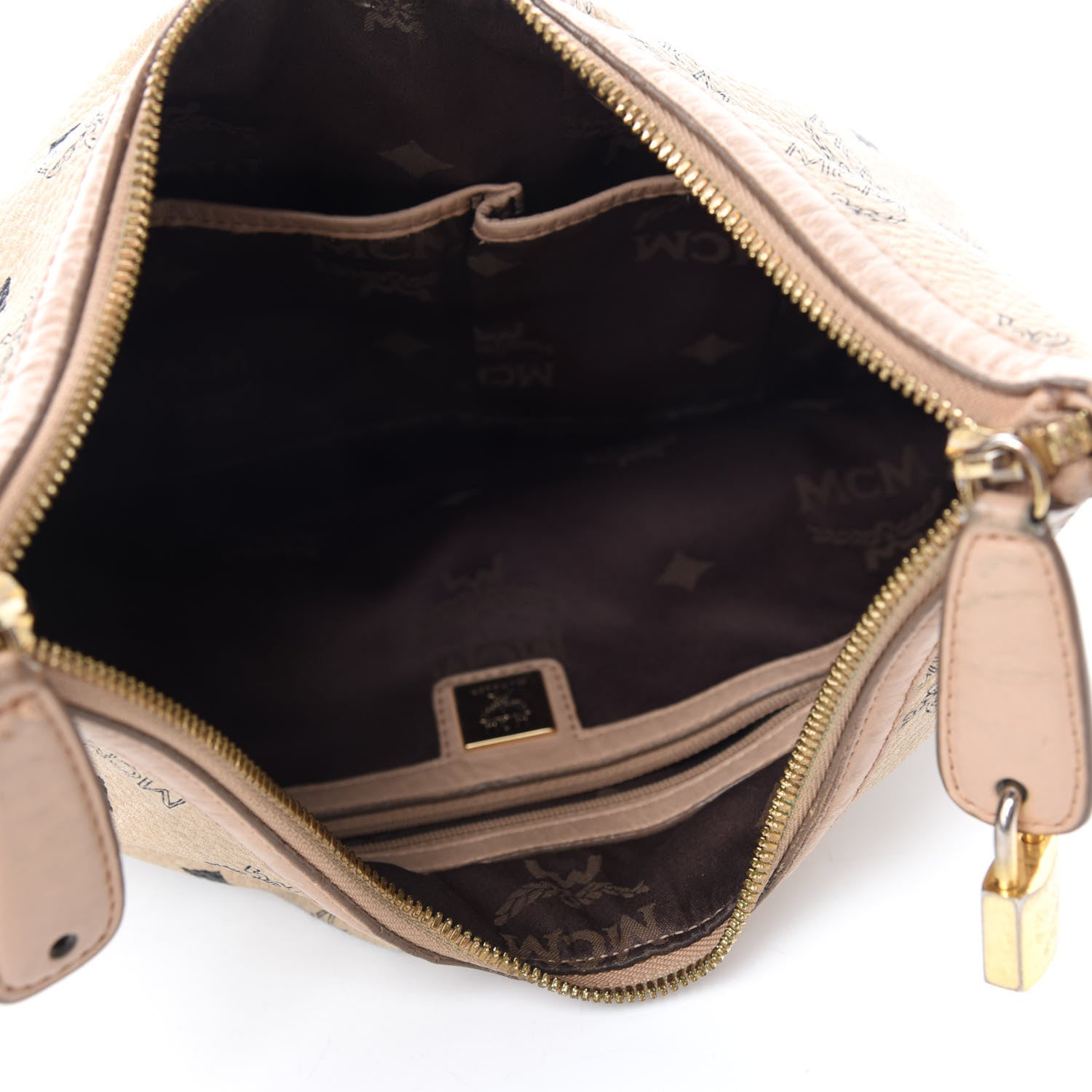 MCM Visetos Hobo Beige 5 of 11