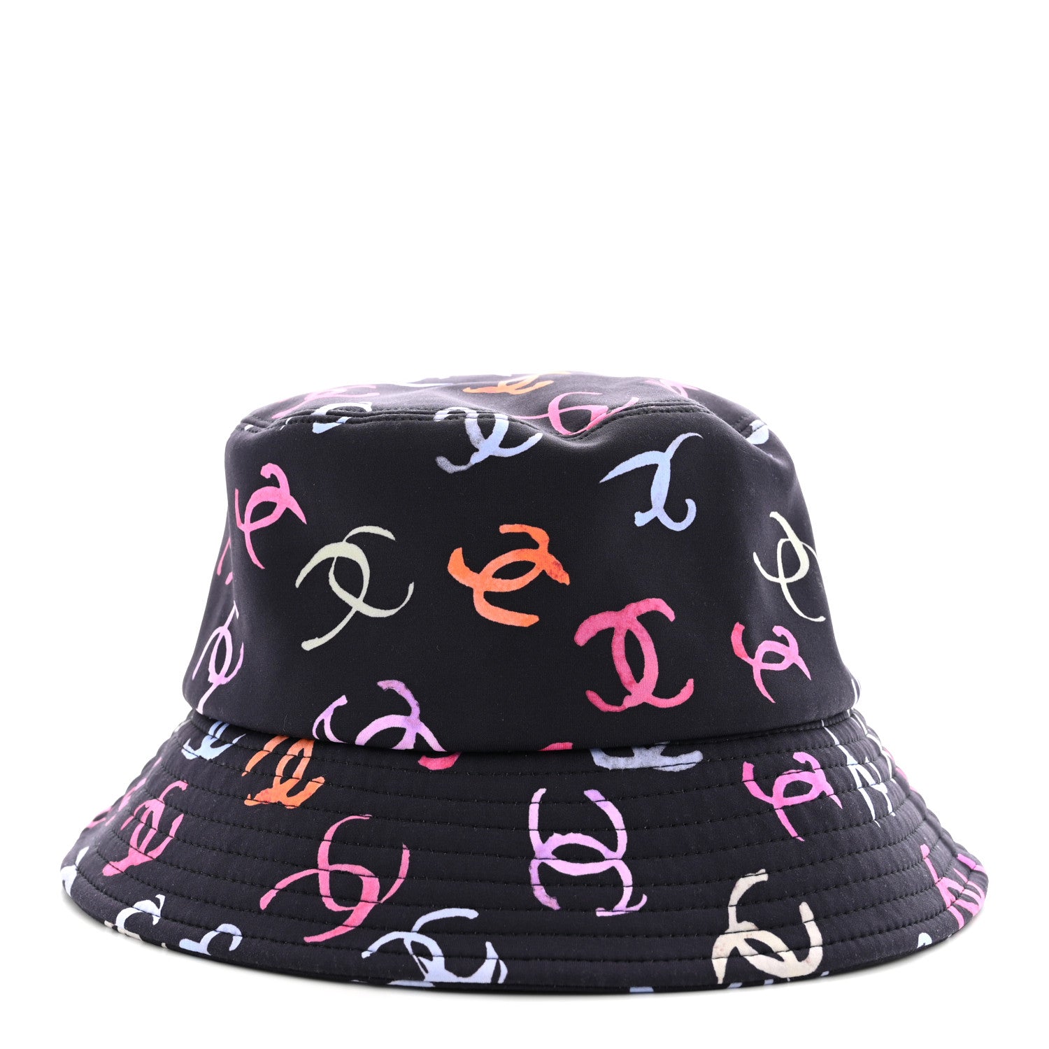 Chanel Nylon CC Bucket Hat S Black Multicolor 3 of 8