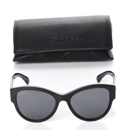 Chanel Acetate Polarized Pantos Sunglasses 5434 Black 8 of 8