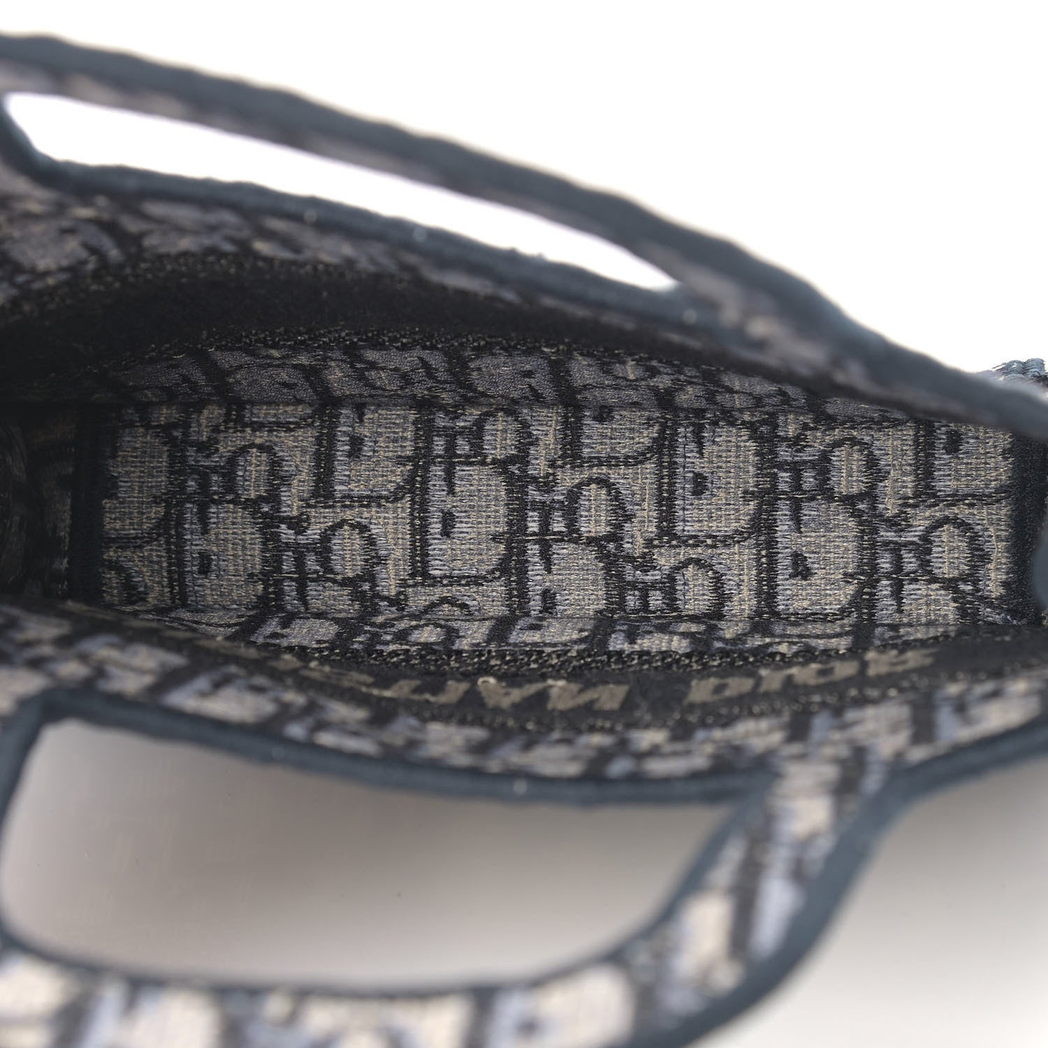 Christian Dior Oblique Mini Book Tote Blue Multicolor 7 of 10